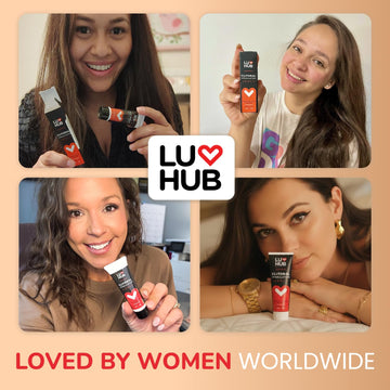 Gel ligero de Luv Hub para uso diario en piel suave.