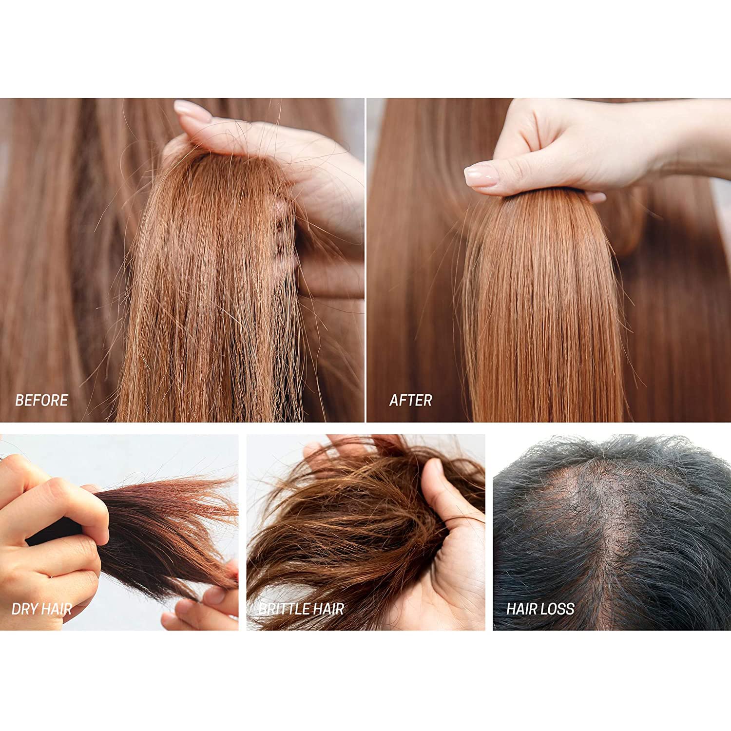 Luv Me Care Biotin Hair Growth Oil scalp close-up showing nourishing touch