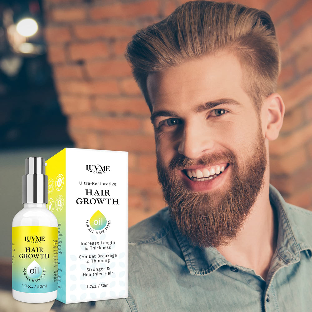 Luv Me Care Biotin Hair Growth Oil texture appears light and absorbent