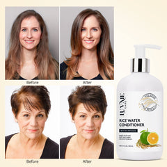 Aplicación en la mano, cabello suave y manejable con Luv Me Care.