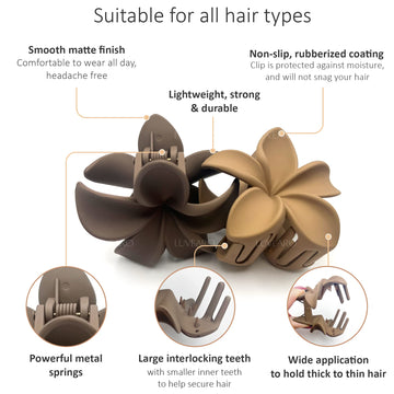 Luvearo Clips para trenzas: complemento perfecto para looks con plumeria.