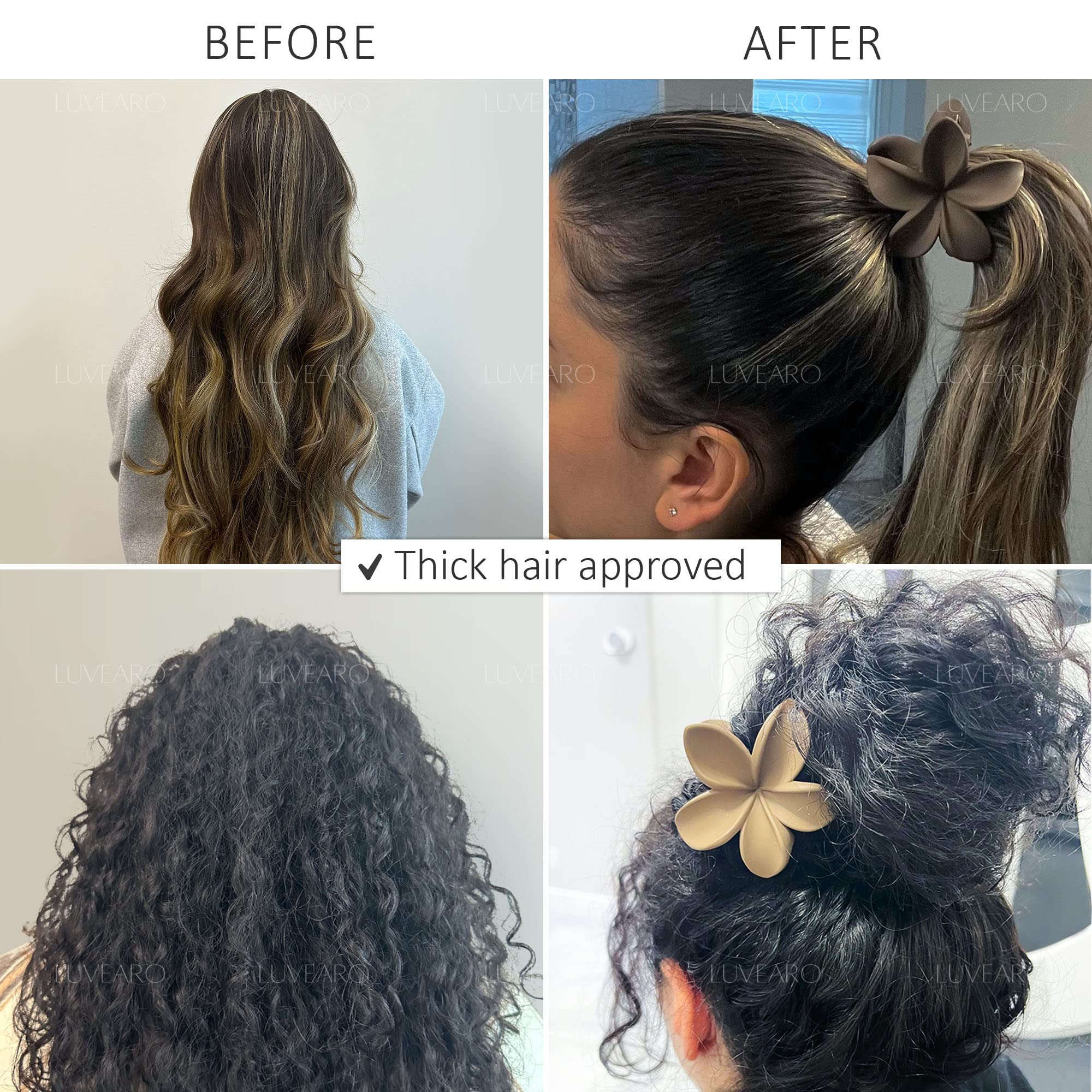 Luvearo Clips uso diario: estilo tropical para cualquier conjunto.
