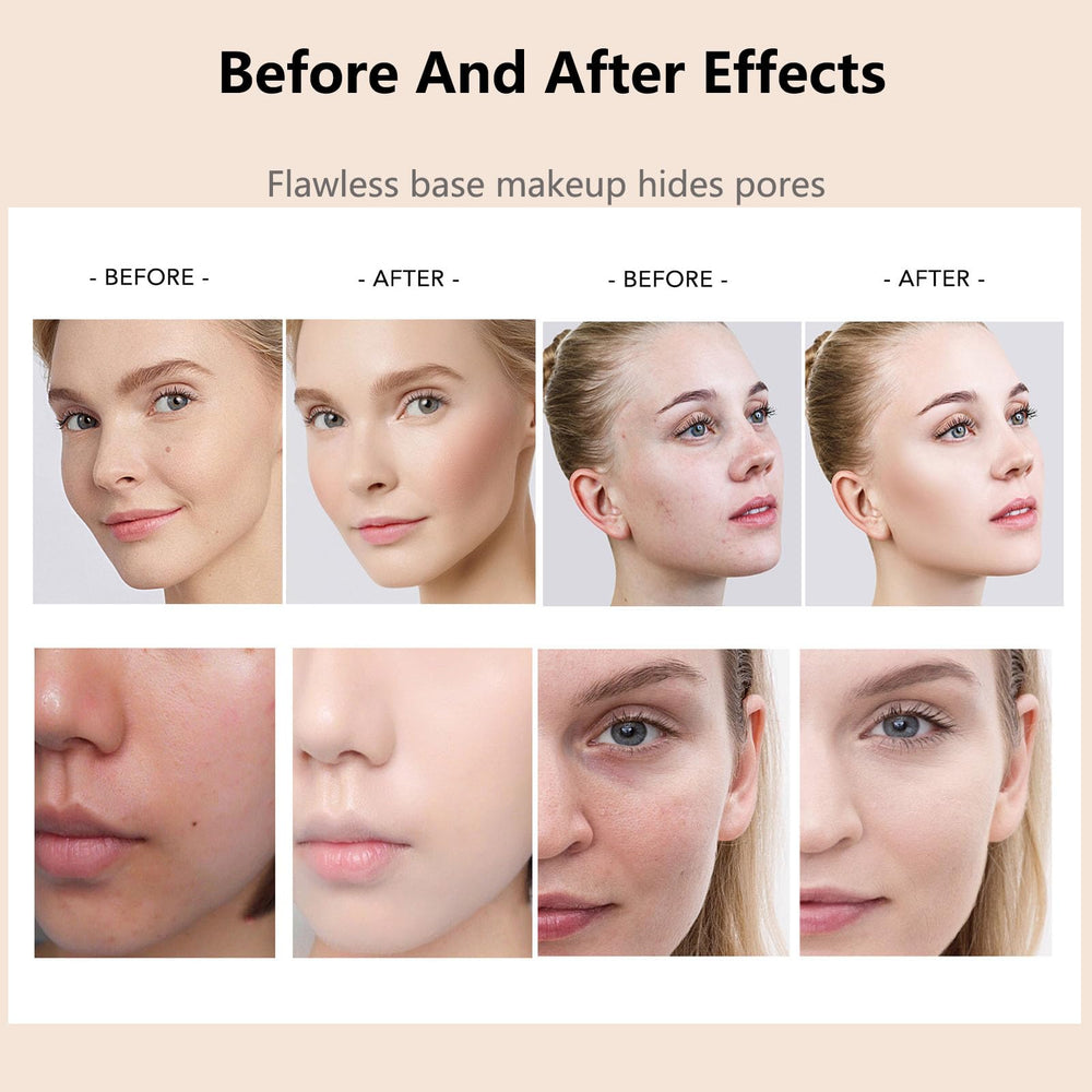 Textura hidratante de Luvie Glow Foundation Cushion que suaviza la piel.