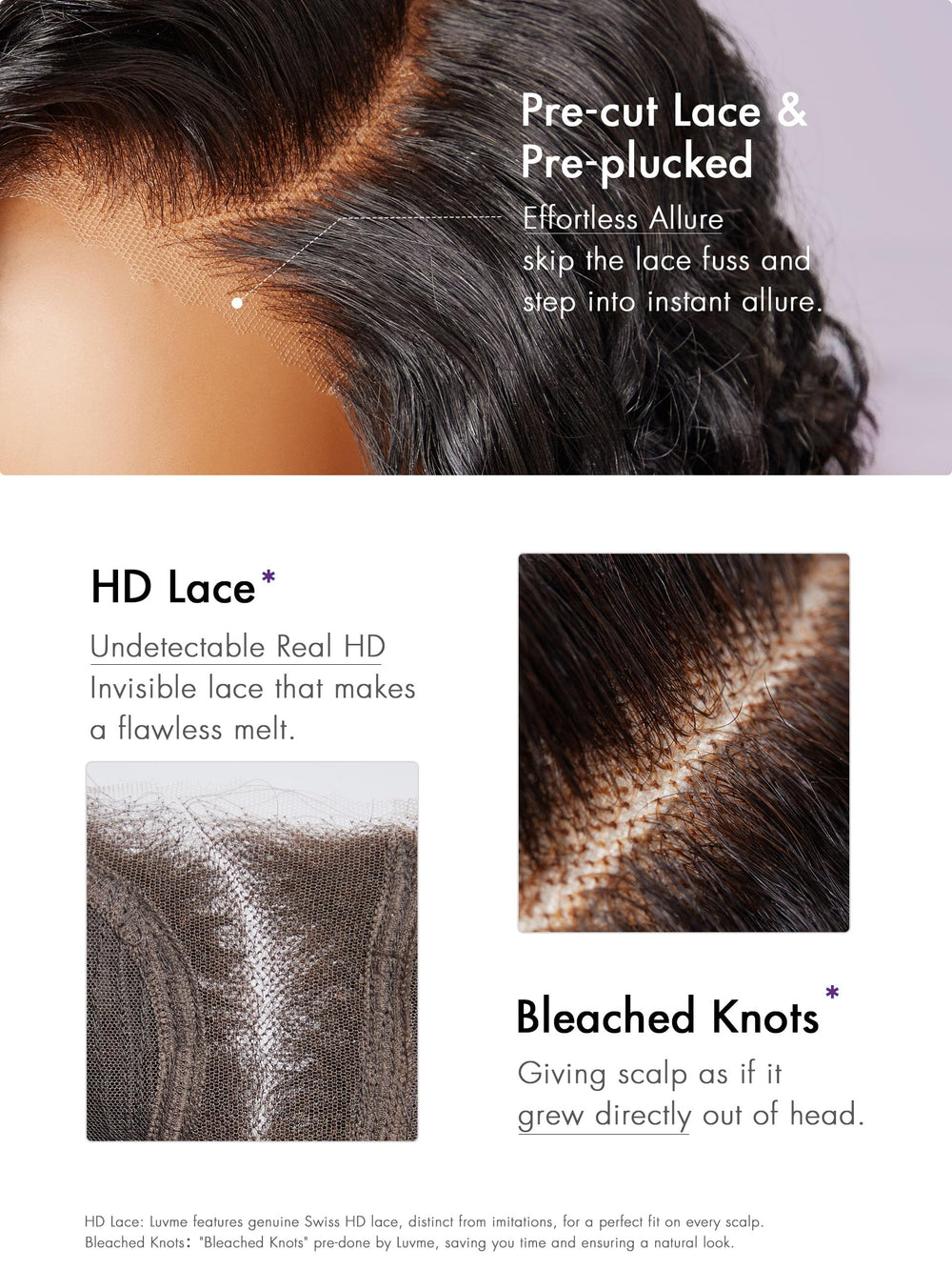 LUVME HAIR, densidad 180%, melena gruesa y natural.