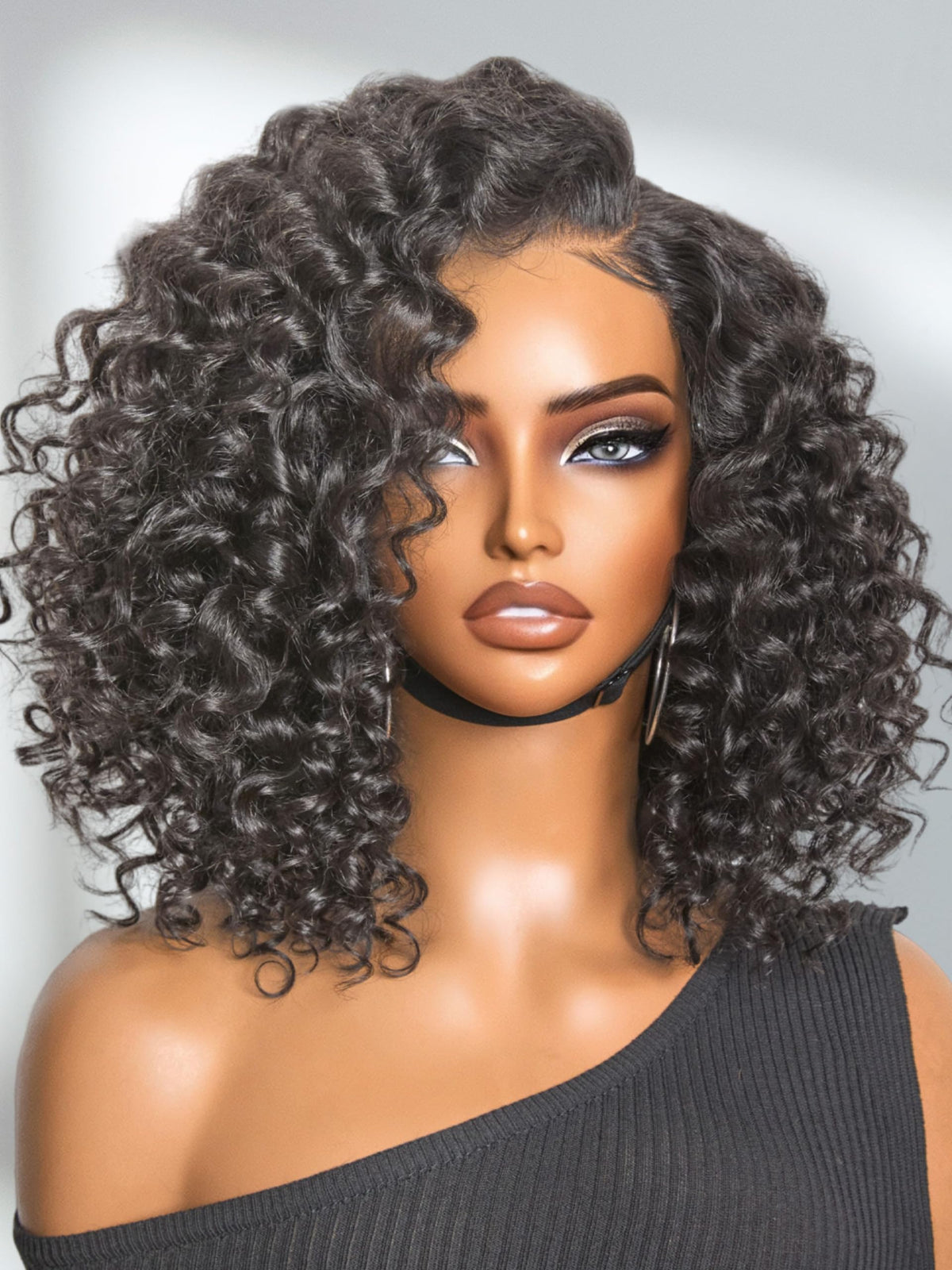 LUVME HAIR rizo profundo frontal con encaje de 12 pulgadas para look natural diario.