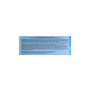 Barra de LUX 75 g, textura cremosa para limpieza suave.