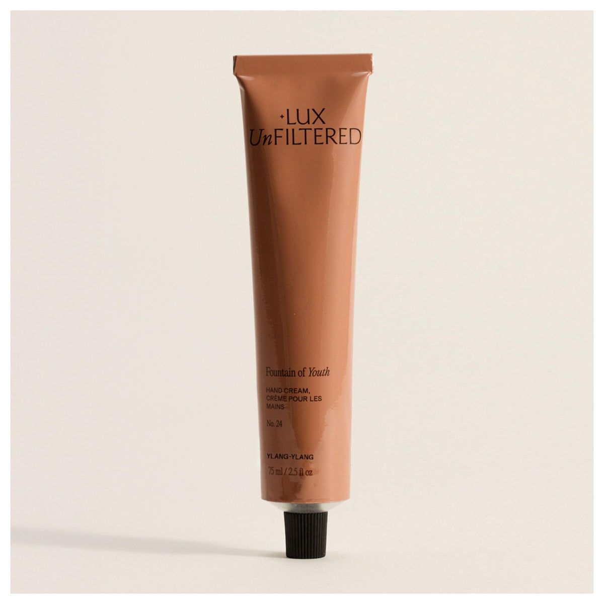Lux Unfiltered N°24 crema de manos, embalaje elegante para cuidado diario