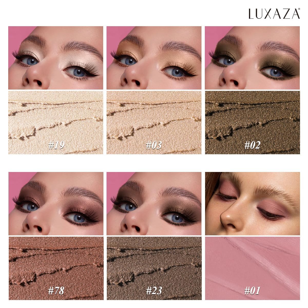 LUXAZA PRO delineado crema marron neutro, definicion suave y precisa