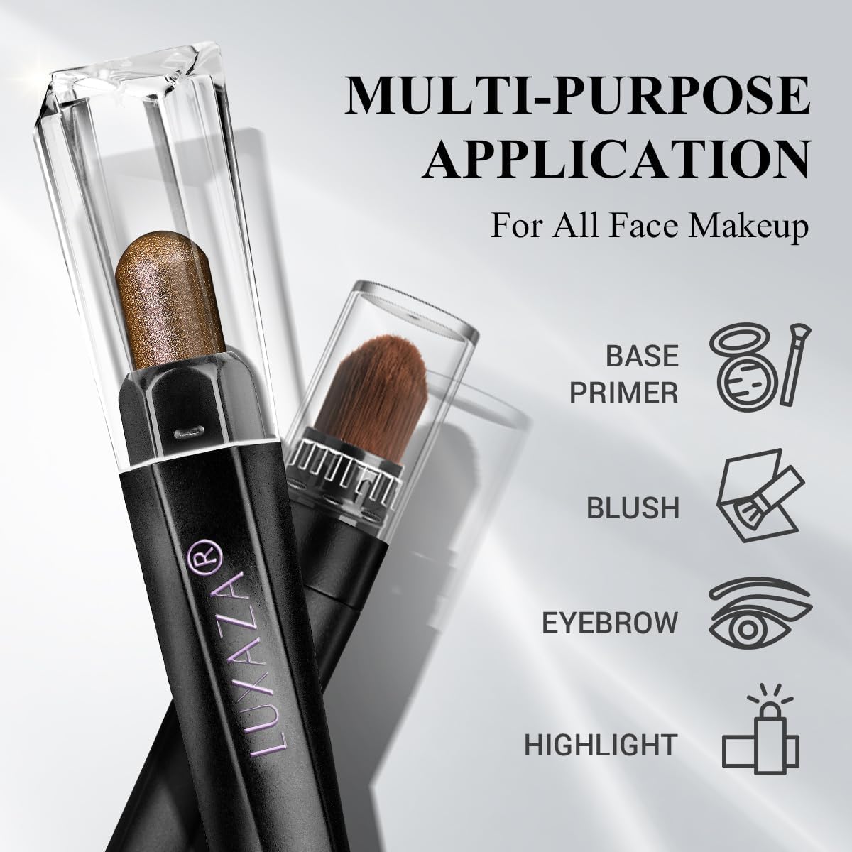 Luxaza Pro lápiz sombra neutro con acabado perlado para resaltar la mirada.