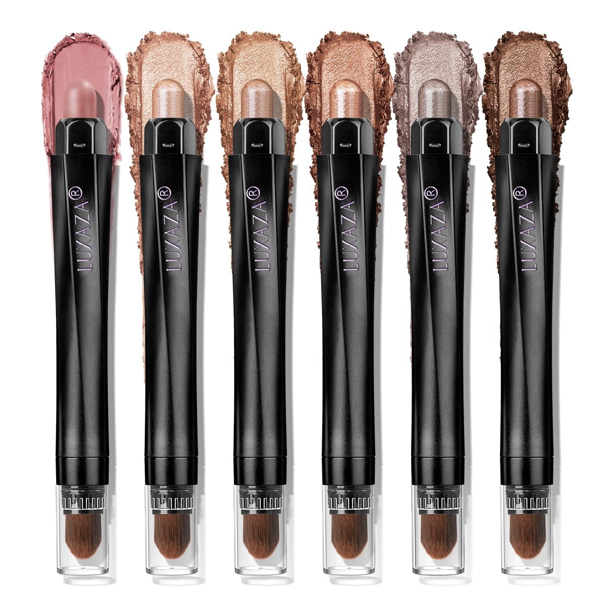 Luxaza Pro lápiz sombra neutro, tono marrón cañón, para delinear ojos con suavidad.