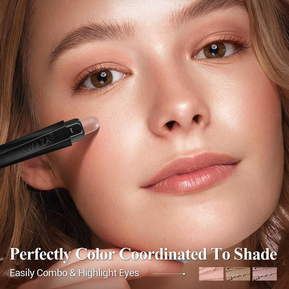 LUXAZA PRO paleta de sombras neutras para uso diario y mezcla fácil.