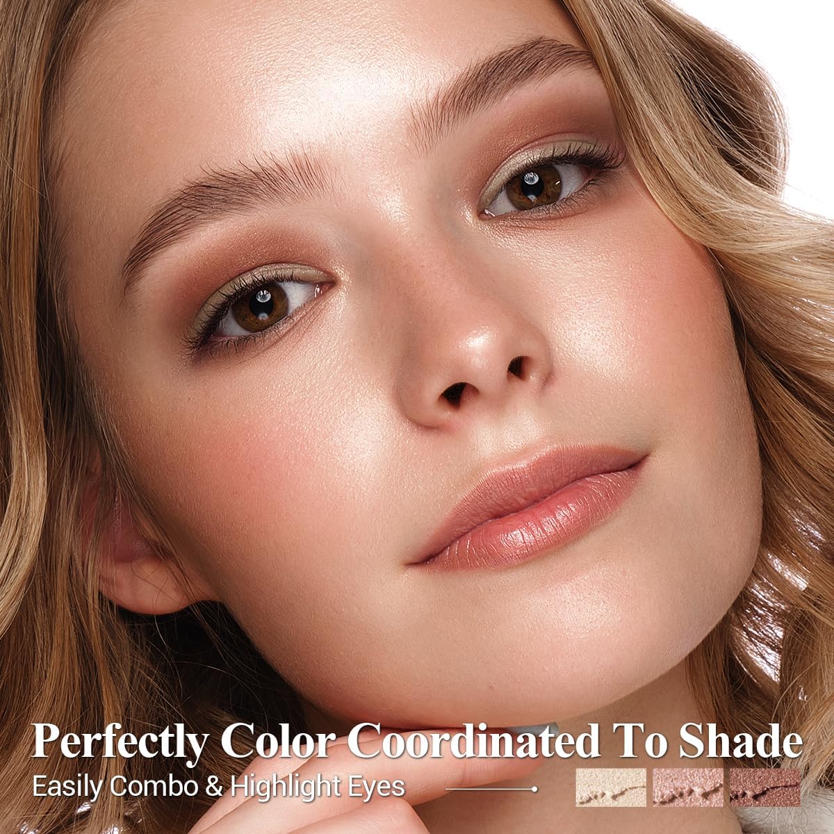 Luxaza Pro Shimmer Eyeshadow Stick 6-piece coordinated neutrals for versatile looks