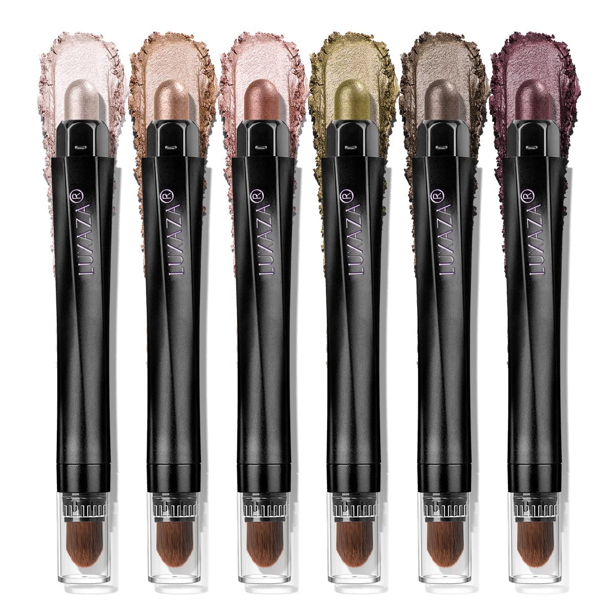 Luxaza Pro Shimmer Eyeshadow Stick Desert Wild 6-piece set with rich pigments for easy eye definition