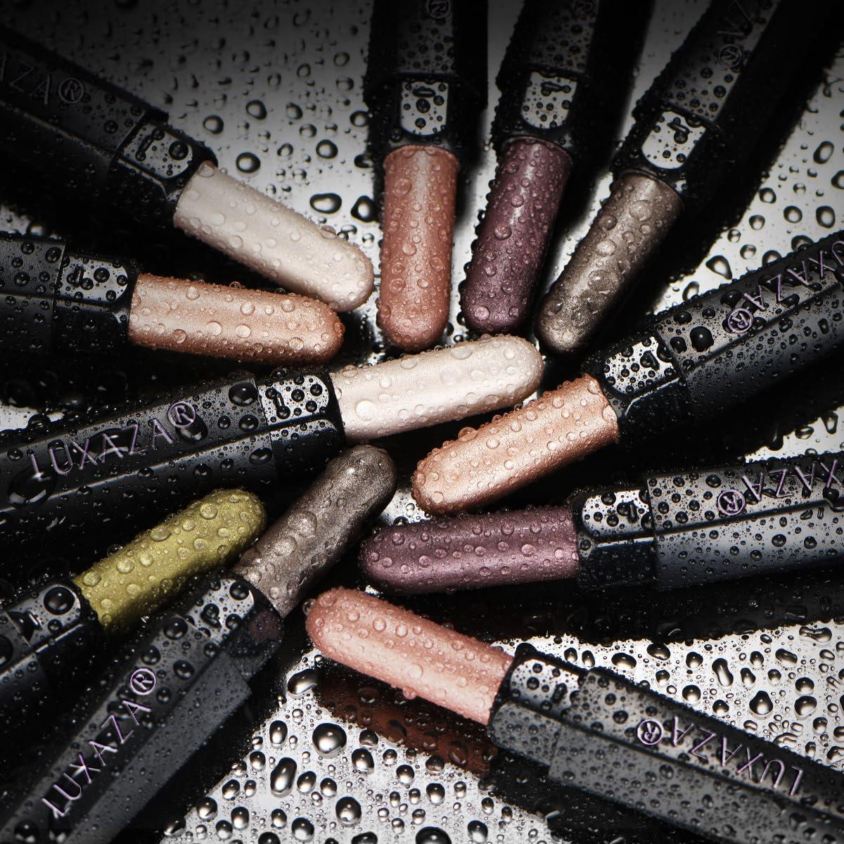 Luxaza Pro Shimmer Eyeshadow Stick soft cream texture for smooth glide