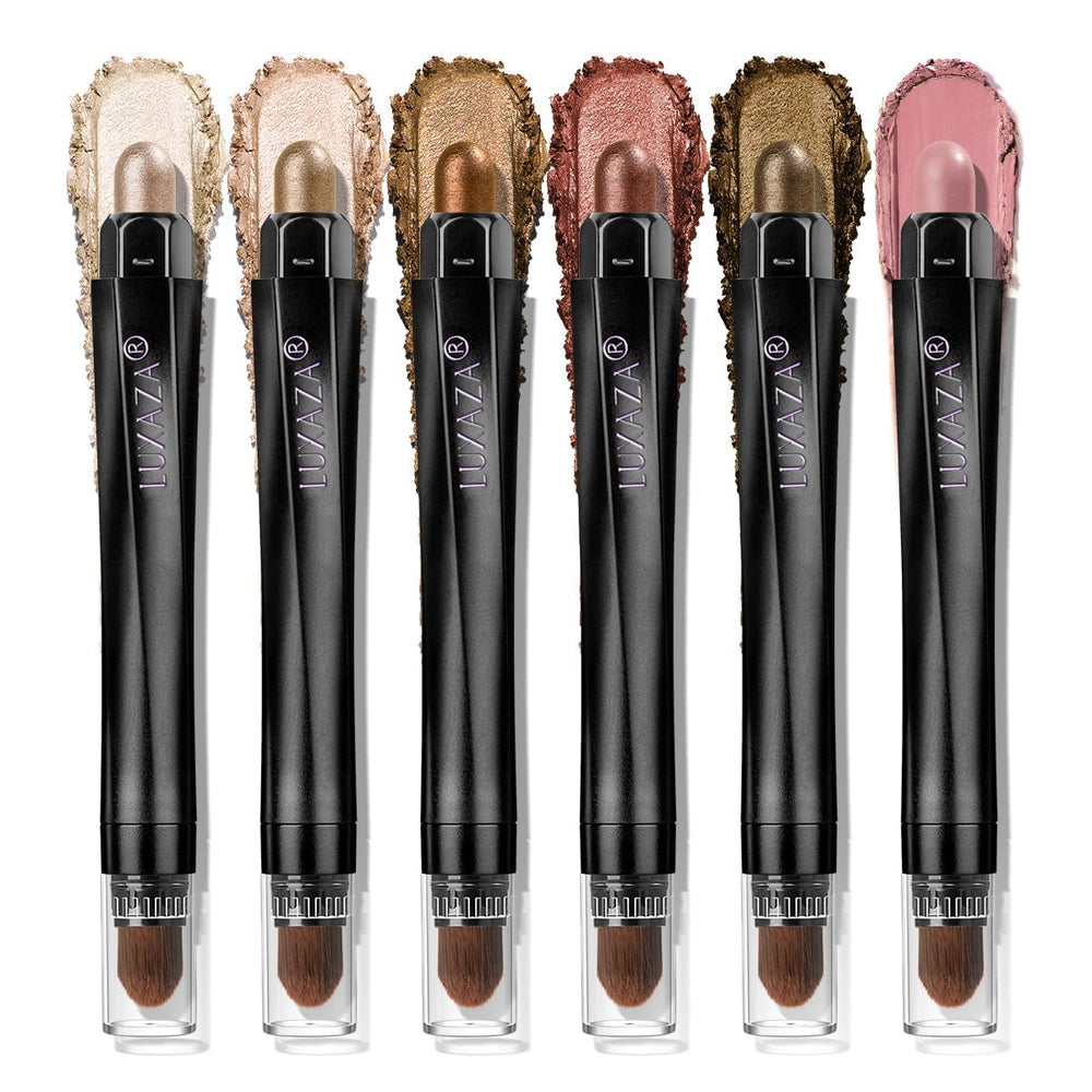 LUXAZA PRO sombra crema metalica marron neutro, duradera para maquillaje diario