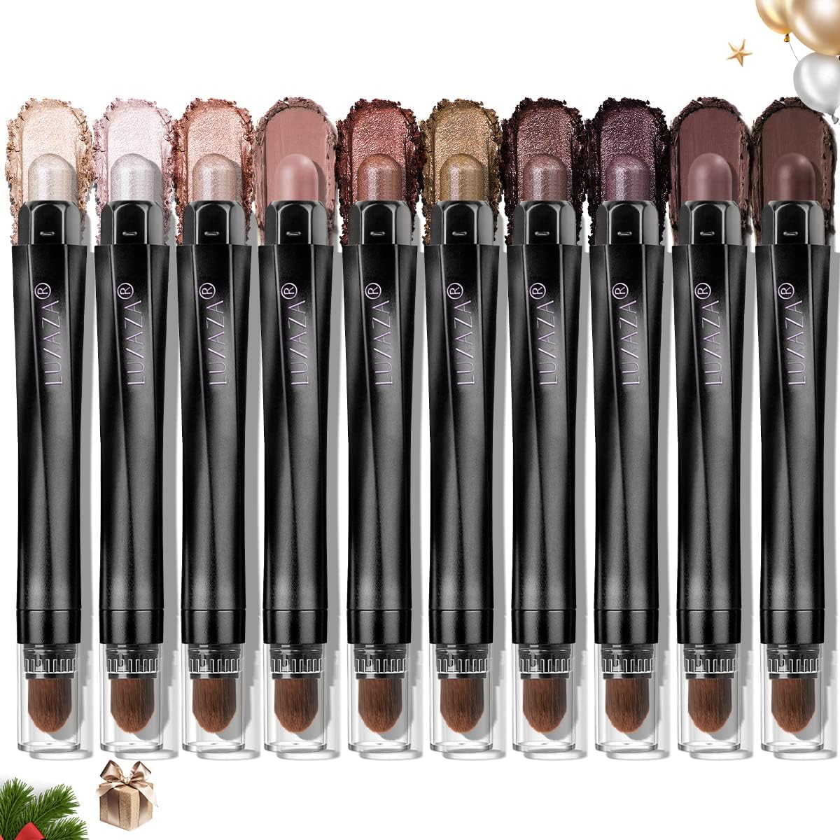 Luxaza stylo ombre matte brun clair, longue tenue et application fluide.