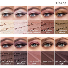 Luxaza stylo ombre matte brun moyen, précision et douceur.