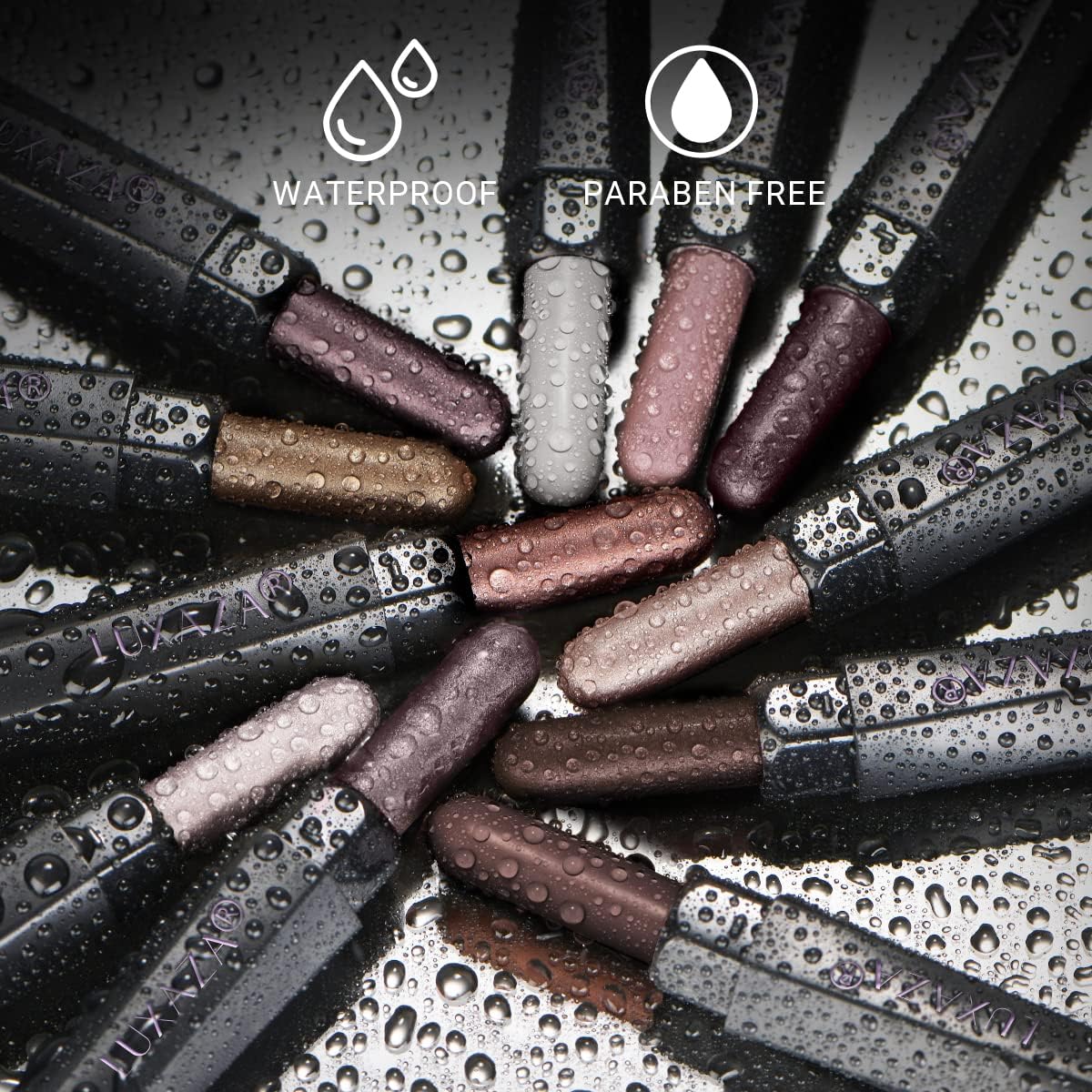 Luxaza stylo ombre matte café, intensité modulable pour smoky léger.