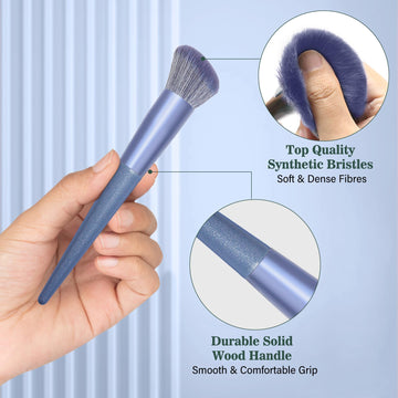 Luxbru pincel cejas para definir líneas limpias.
