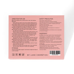 Adhesivo de precisión de Luxe Cosmetics fijando las pestañas con control.