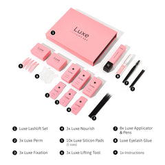 Luxe Cosmetics Lash Lift Kit: almohadillas de elevación de tamaños variados
