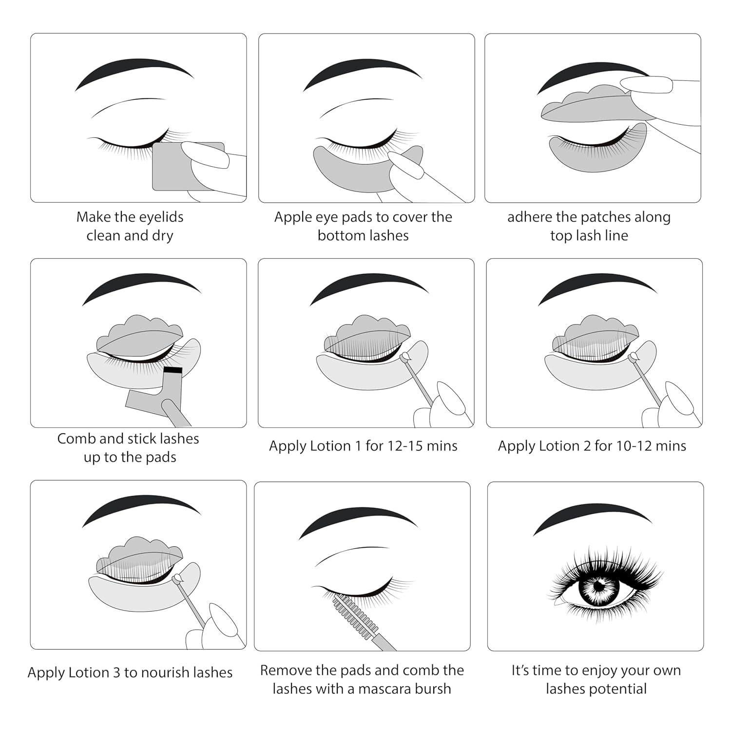 Luxe Cosmetics Lash Lift Kit para todo tipo de pestañas.