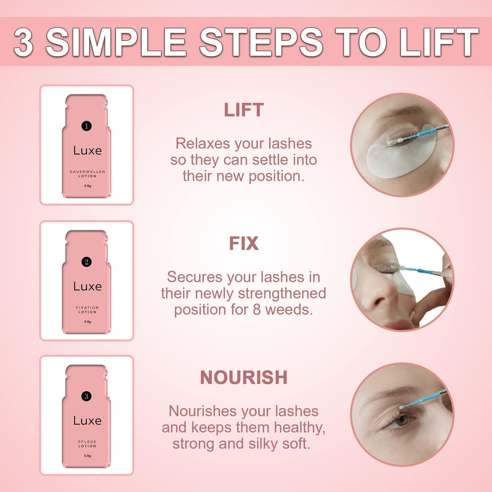 Luxe Cosmetics Lash Lift Kit: resultado semipermanente para mirada más abierta