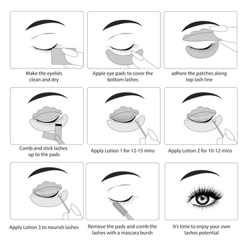 Luxe Cosmetics Lash Lift Kit: acondicionador nutritivo para pestañas
