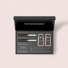 Manuel détaillé Luxe Cosmetics pour lamination précise des sourcils.