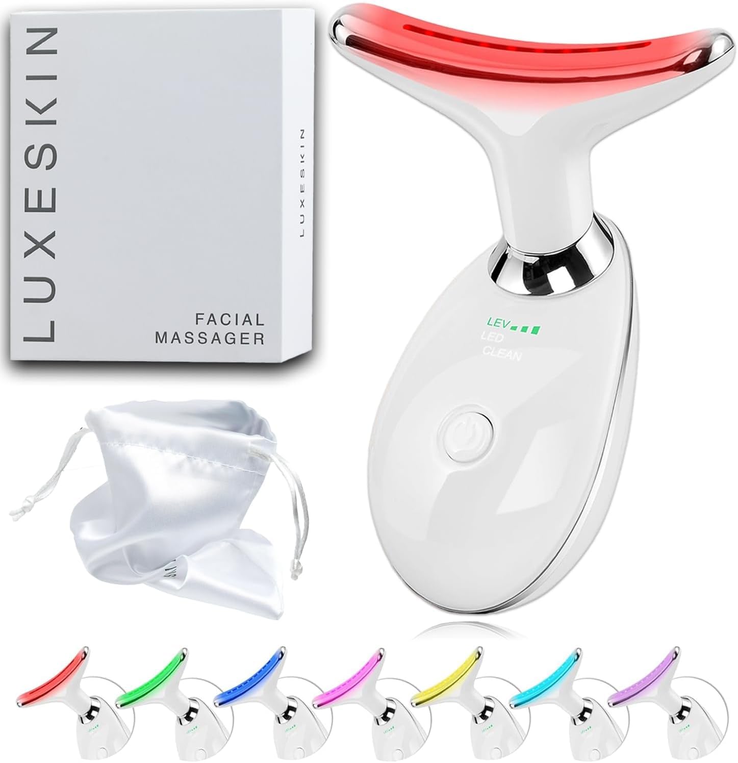 LuxeSkin kit cadeau avec étui de voyage élégant.