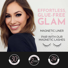 Luxillia delineador magnetico liquido marron para acabado natural