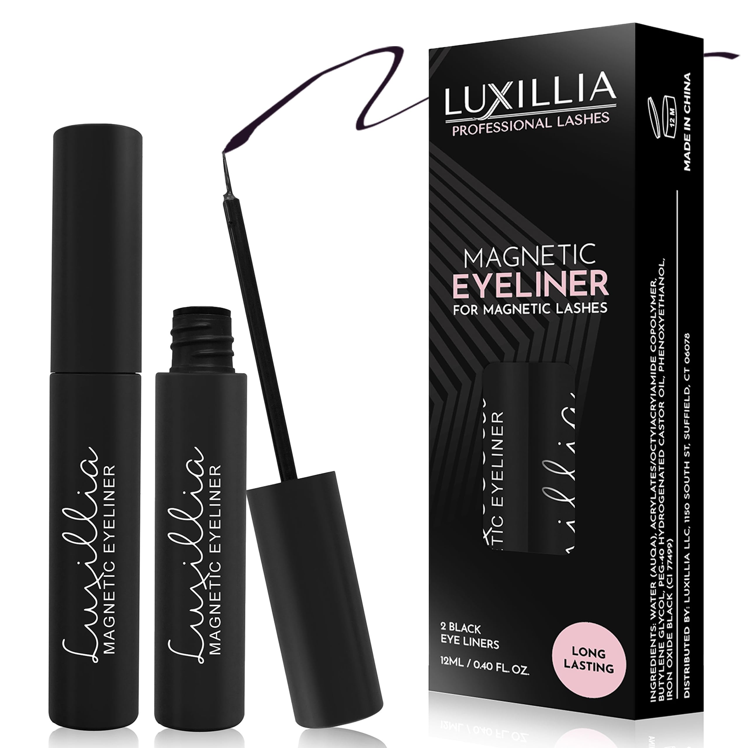 Luxillia delineador magnético preciso para aplicación suave y duradera