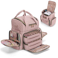 Organizador Luxja para esmaltes con lámpara de uñas, ideal para ordenar tu kit.