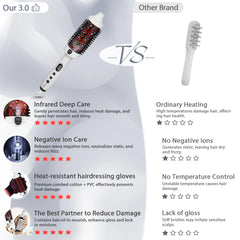 LuxRenew Plus Infrared Bounce Brush para peinado diario con acabado natural.