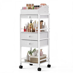 Luxspire carrito organizador de maquillaje con cajones para fácil acceso a cosméticos.