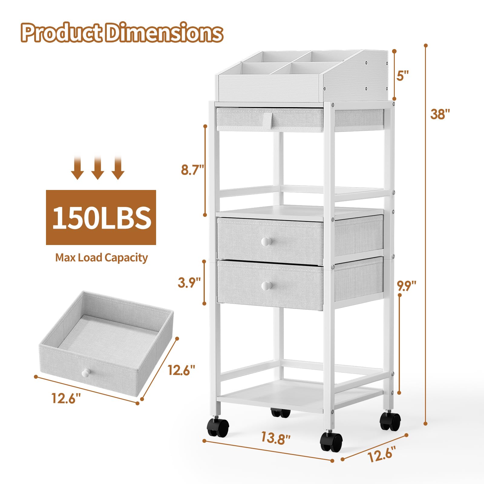 Luxspire estante para baño-vanidad, solución práctica para botellas y productos de cuidado.