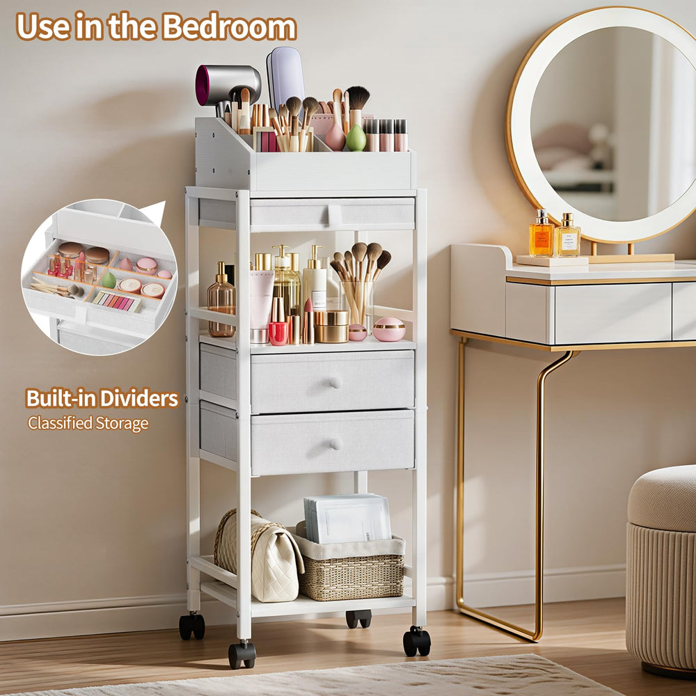 Luxspire organizador cosméticos skincare con cajones, ideal para mantener ordenados productos de belleza.