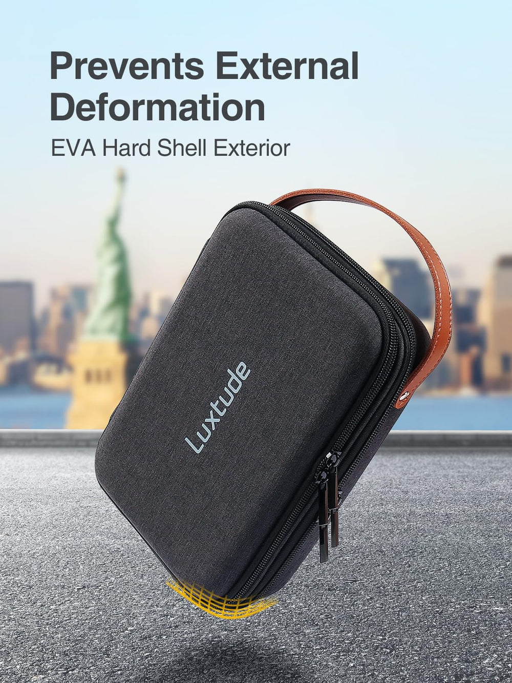 Luxtude estuche con compartimento para instrucciones y piezas pequeñas