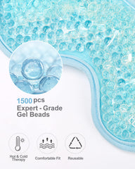 Luxtude máscara gel ojos con ajuste de velcro para mayor comodidad