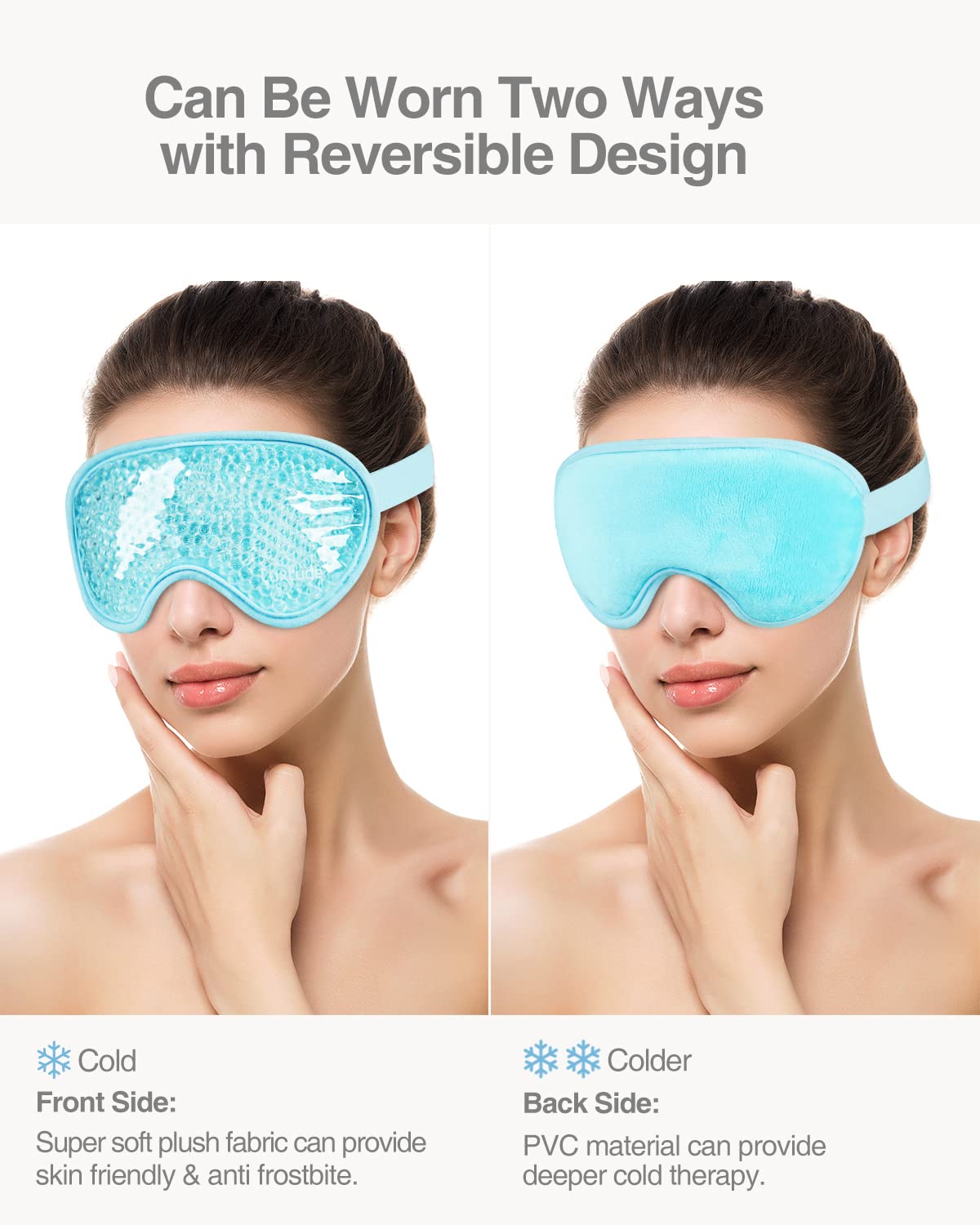 Luxtude máscara gel ojos con borde resistente para mayor durabilidad