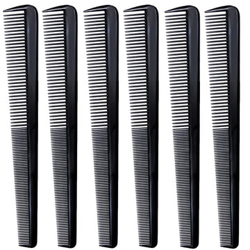 Peine LUXXII para barba de 7,5 pulgadas negro, ideal para peinar barba y bigote.