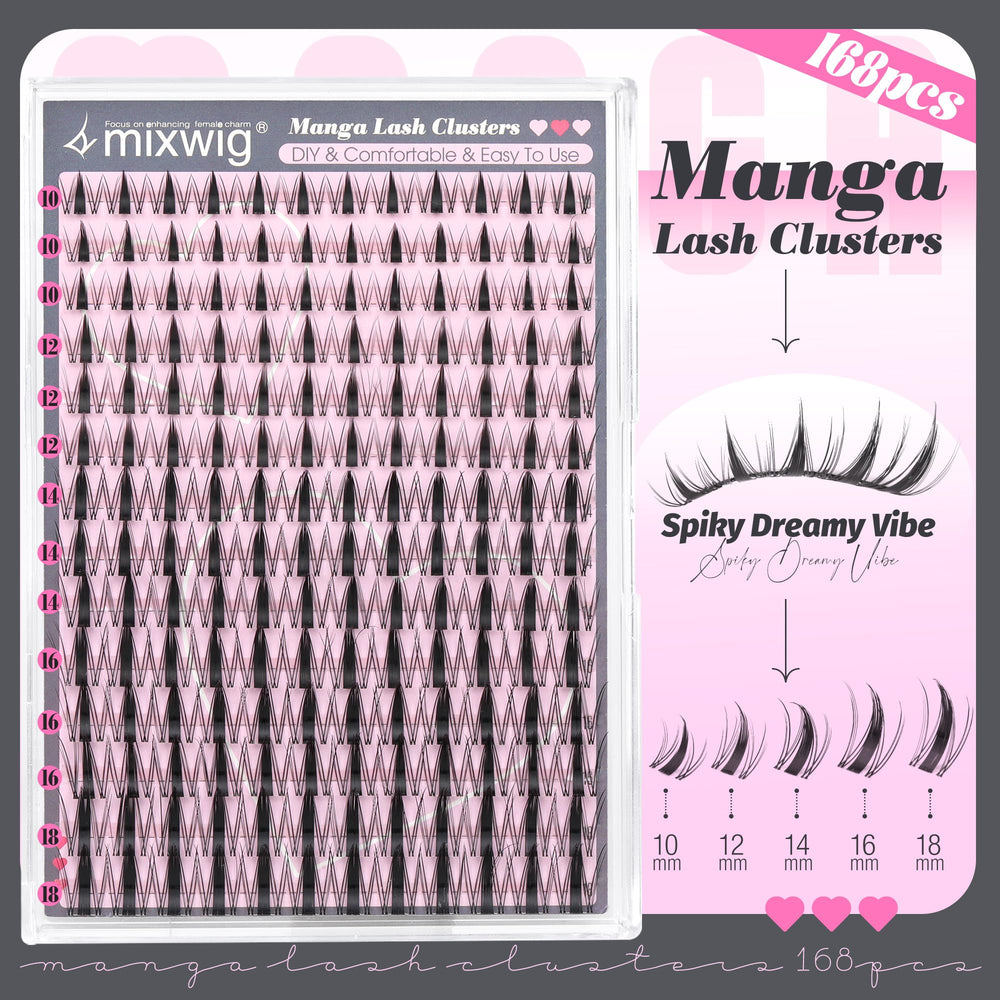 Lvmixwig agrupaciones con espigas de 10 mm para estilo anime