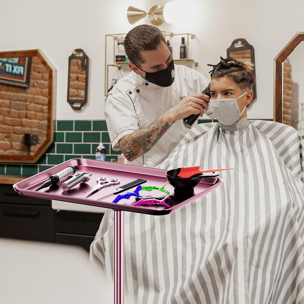 LWADALN carro servicio belleza con ruedas de metal estable
