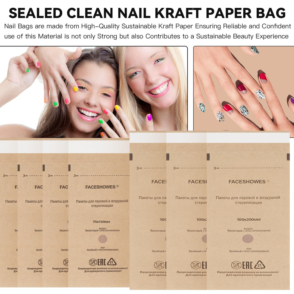 LXIANGN bolsa de esterilización kraft 100x200 para herramientas de manicura