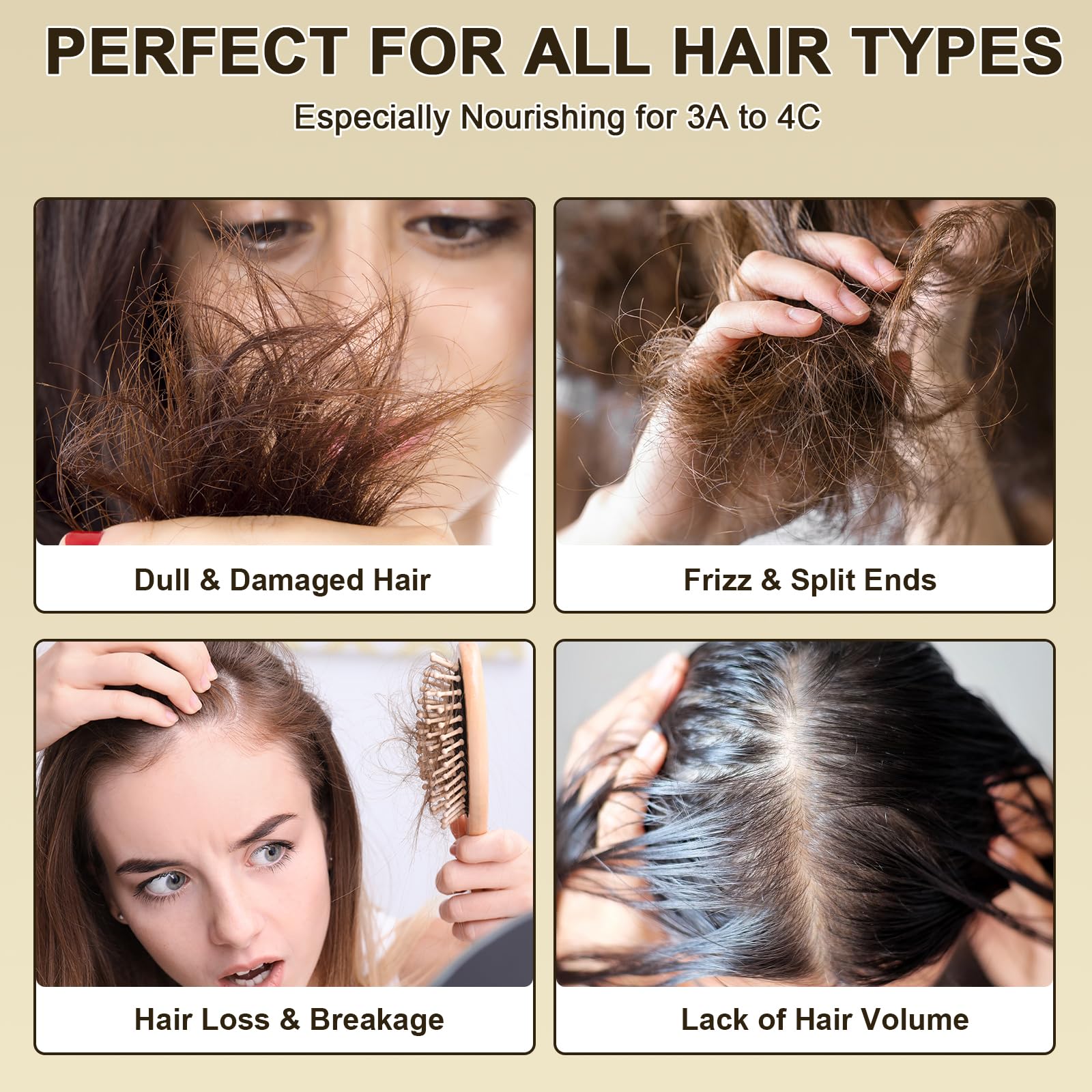 Control de frizz con Batana lxmtou para cabello suave