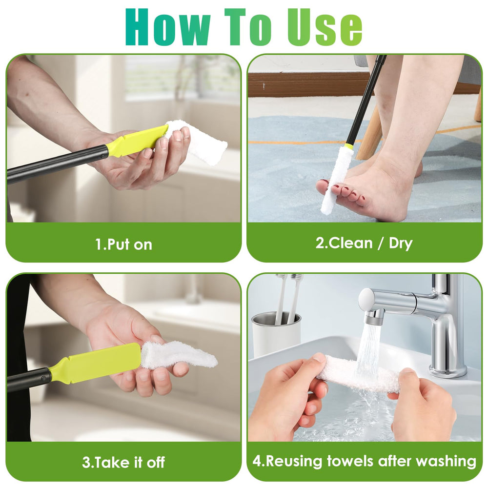 Cepillo LYIGEOL para pies en ducha, estructura de aluminio resistente.