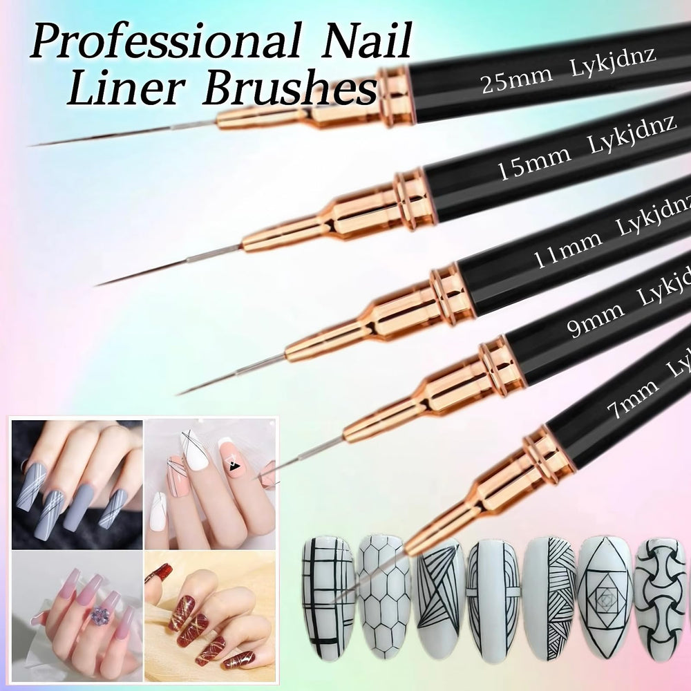 Pinceles delineadores Lykjdnz 25mm para líneas grandes.