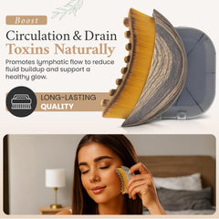 Cepillo de Contorno Linfático para el rostro: mejora la absorción de productos.