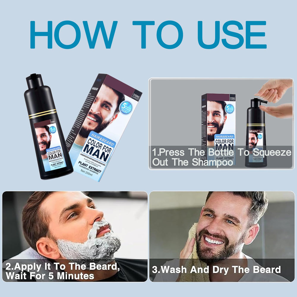 Barba más densa y aspecto natural tras coloración