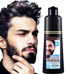 Barba negra cubierta en 5 minutos con Lymznus, aspecto natural
